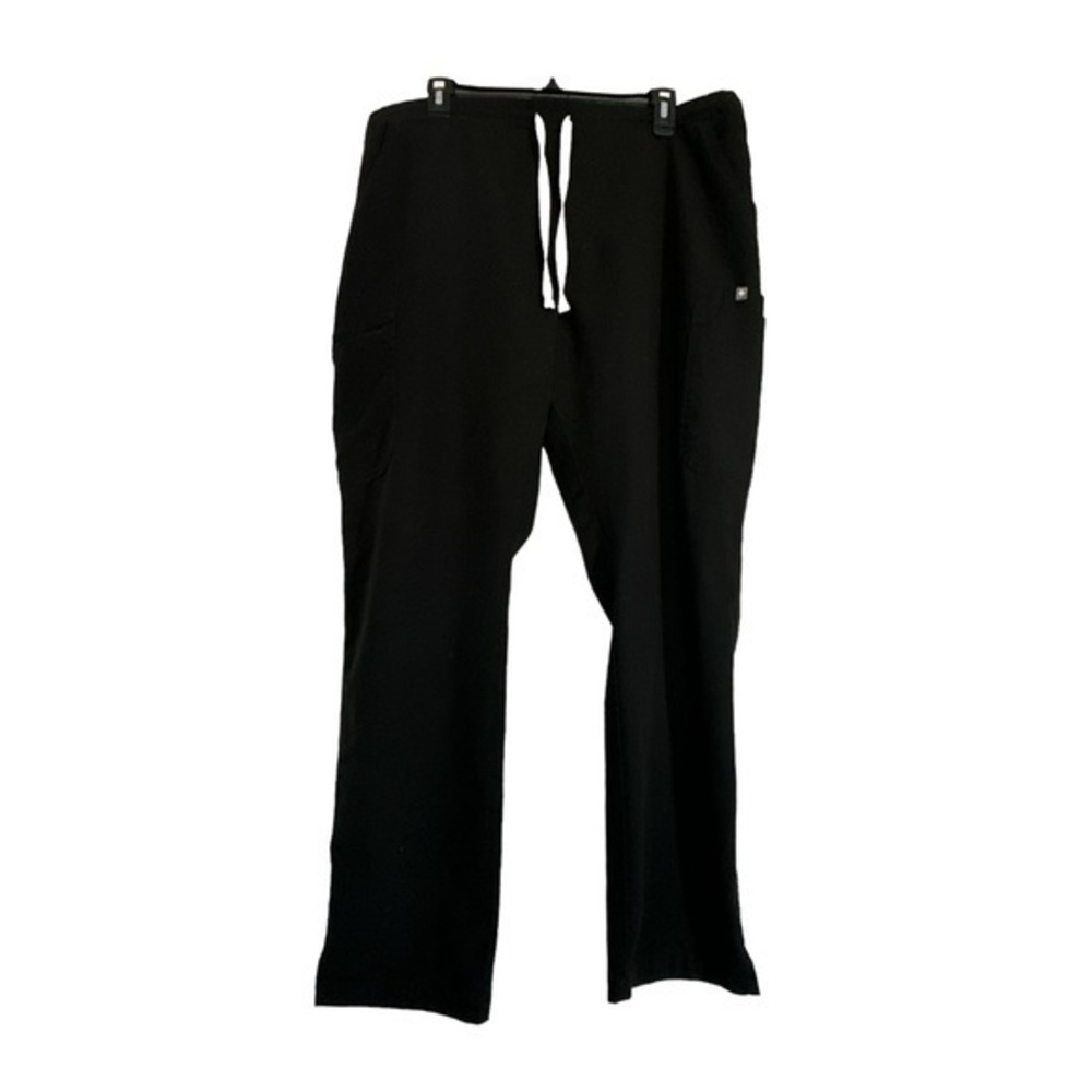 Figs Black Medical Nurse Doctor Hospital Scrub Pants Cargo Size Med EUC #6305